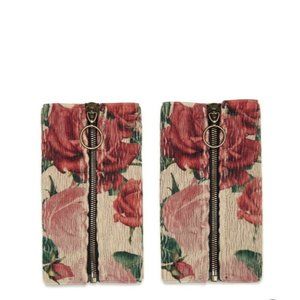 NWT GUCCI Ankle Belts L Rose Pattern Elasticated